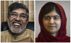 Combination picture of 2014 Nobel Peace Prize winners, Indian children's right activist Kailash Satyarthi and Pakistani schoolgirl activist Malala Yousafzai