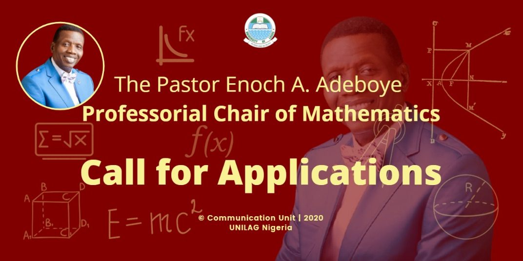 Vacancy for The Pastor Enoch A. Adeboye Professorial Chair of Mathematics