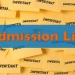 Admission List 2024/2025