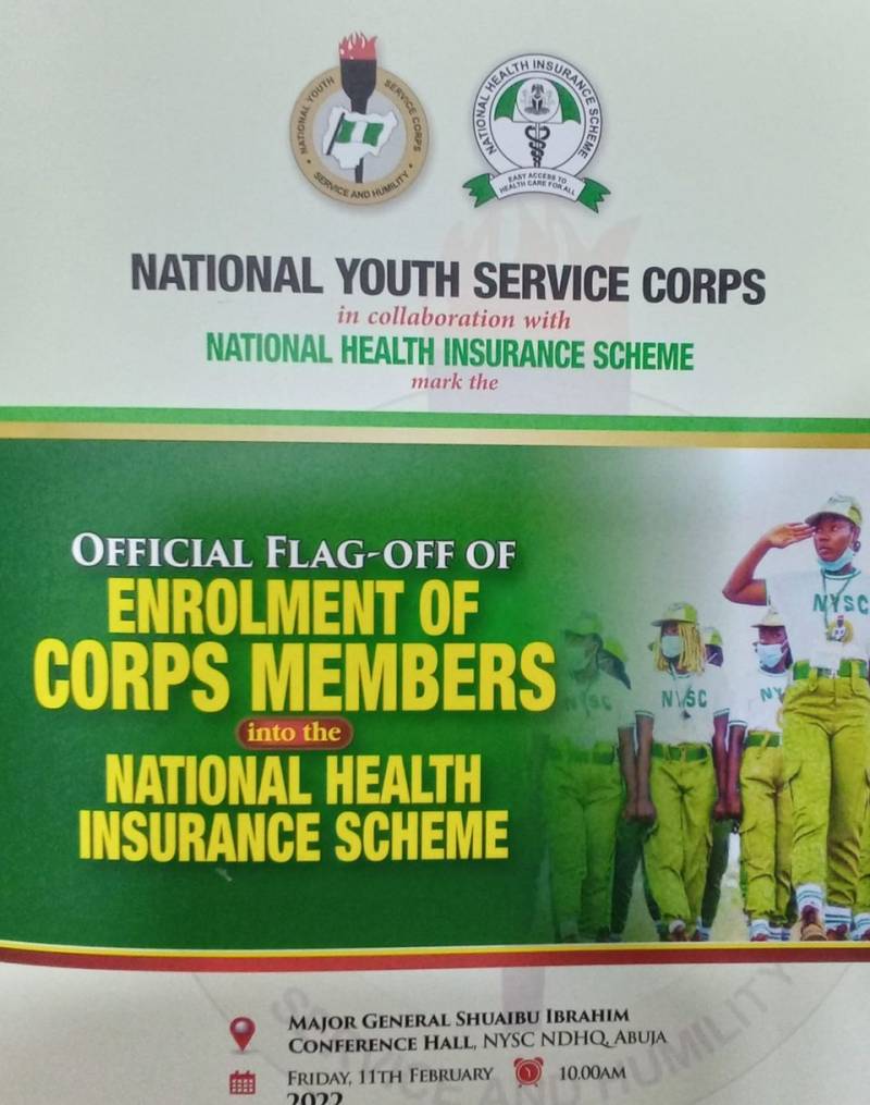 Federal Government  Flags-Off Enrolment of Corps Members into NHIS