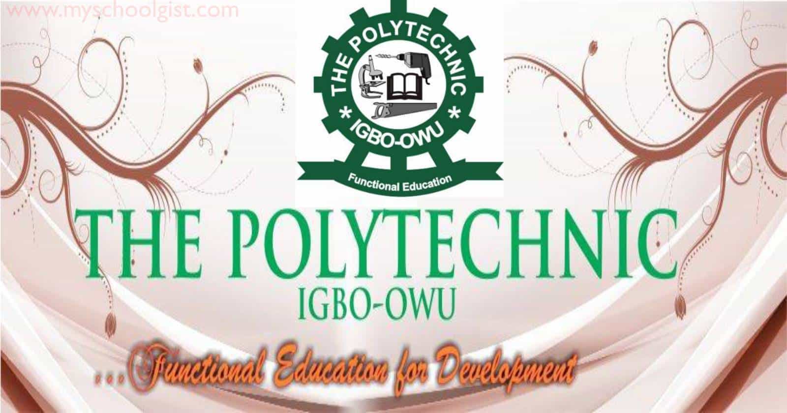 The Polytechnic Igbo-Owu HND Admission Form