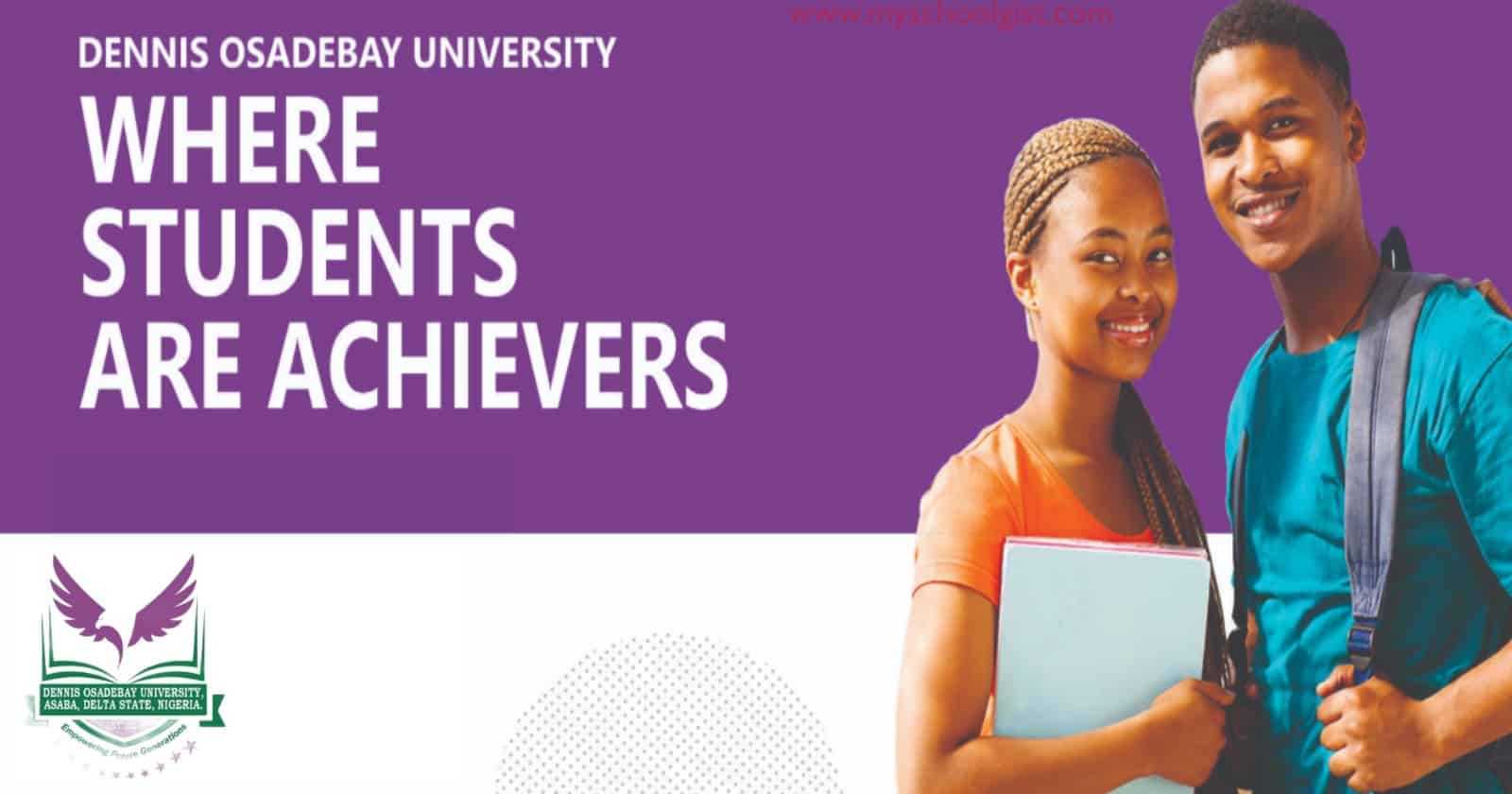  Dennis Osadebay University (DOU) Post-UTME for New Programmes
