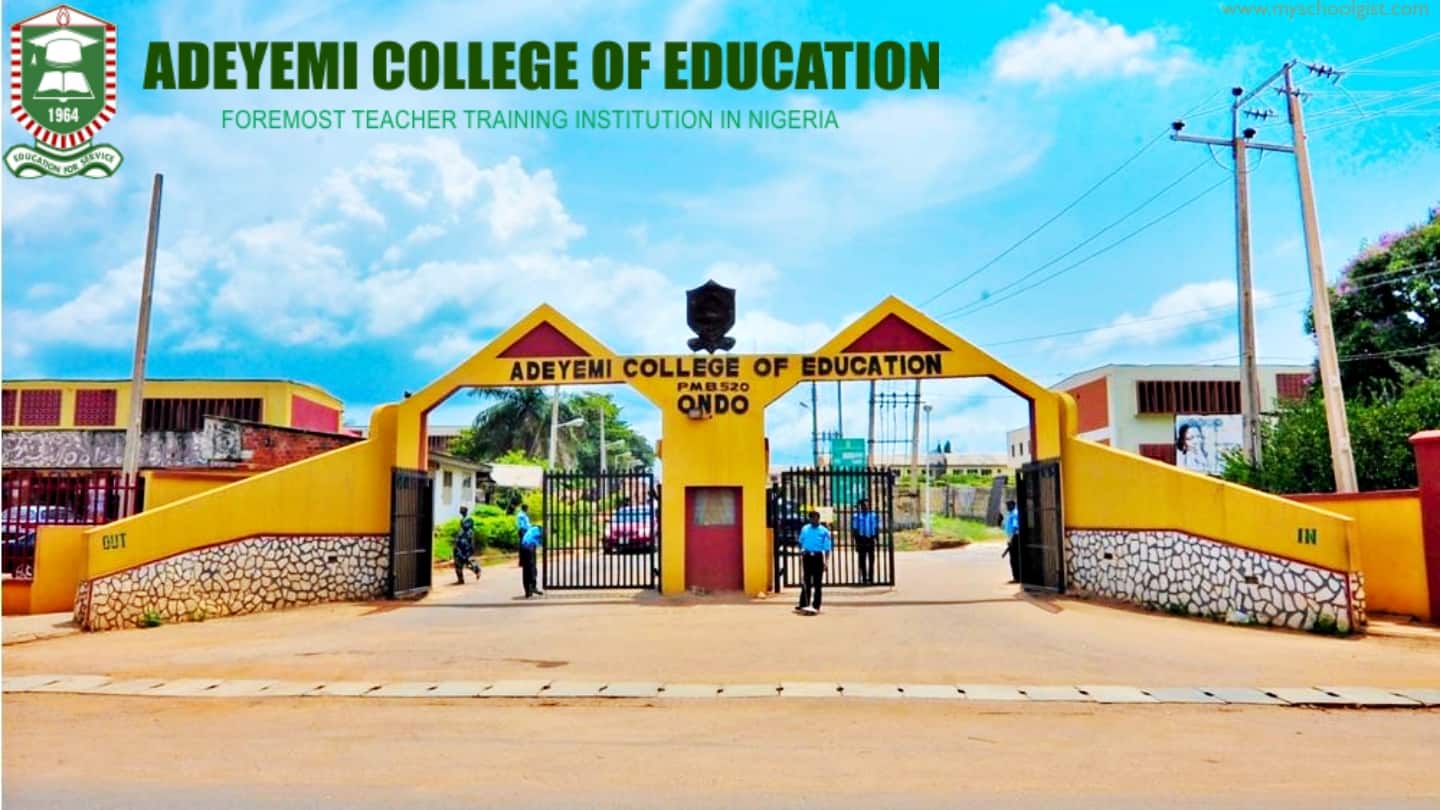 Adeyemi Federal University of Education (AFUED) NCE Admission List