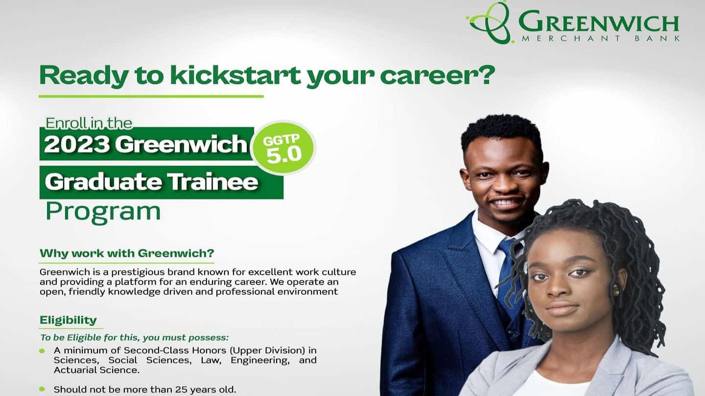 Greenwich Merchant Bank Graduate Trainee Program