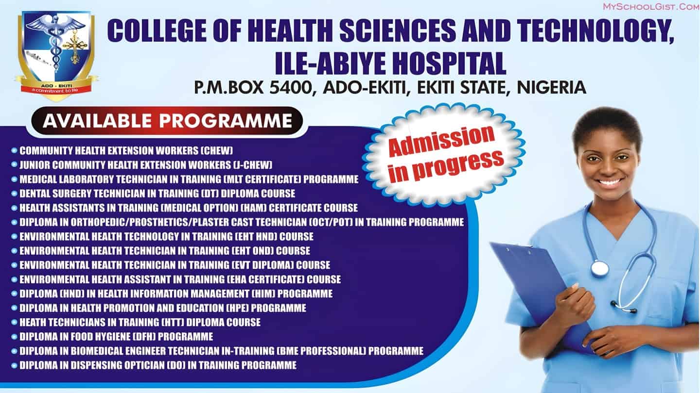 College of Health Sciences and Technology Ile-Abiye Admission Form