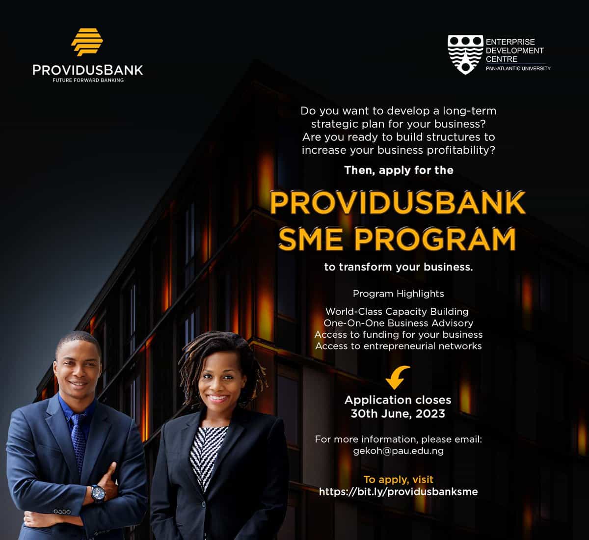 ProvidusBank SME Program 2023