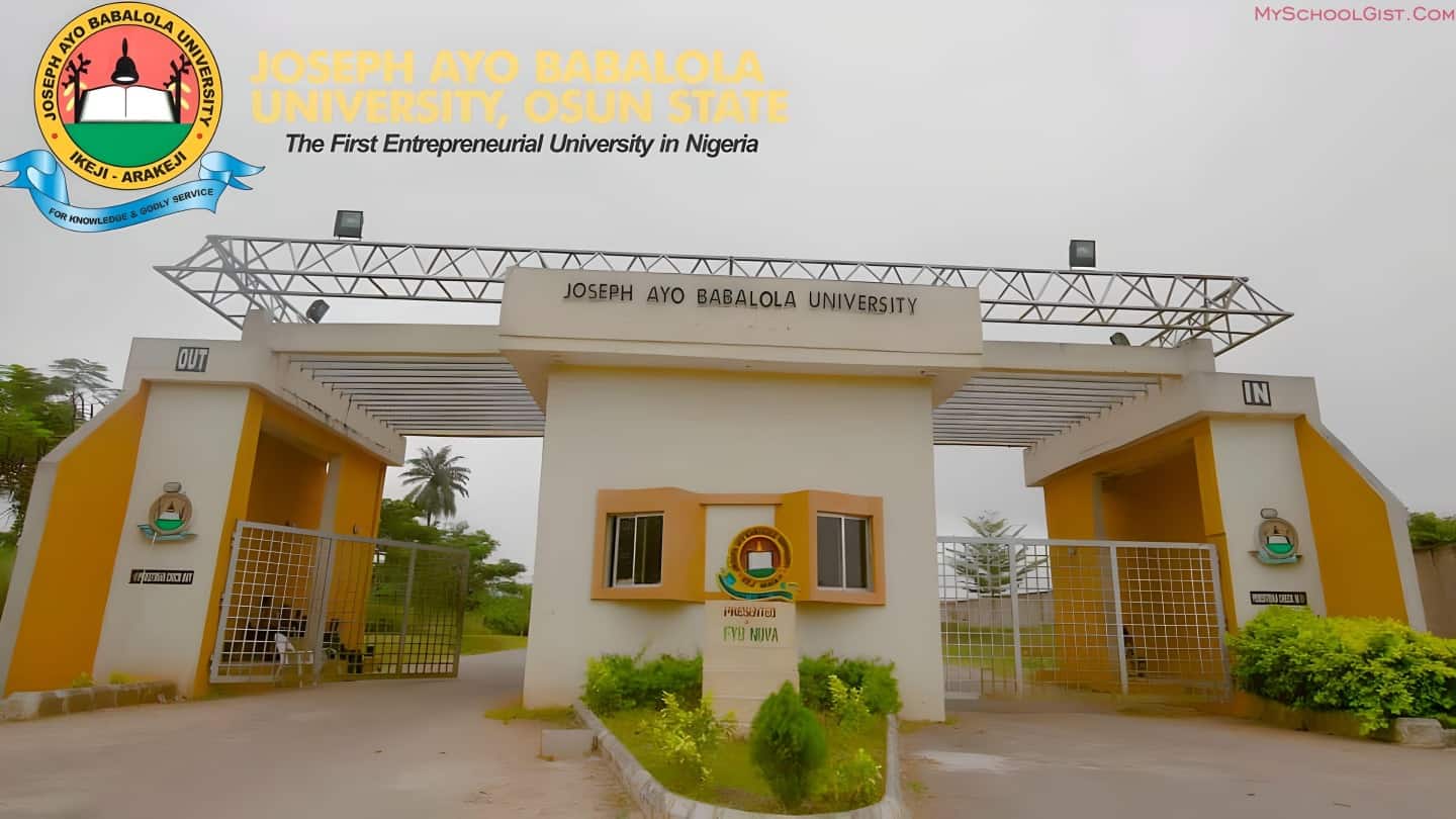 Joseph Ayo Babalola University JUPEB Admission Form