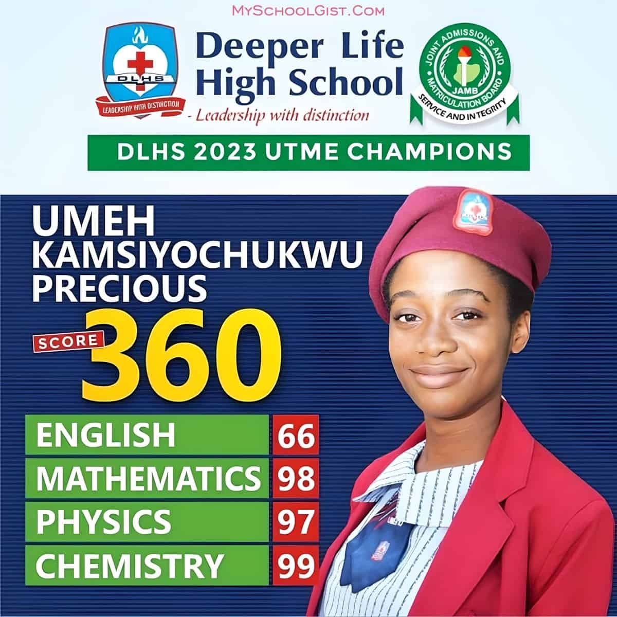 Top UTME Scorer Shares Her Journey to Success