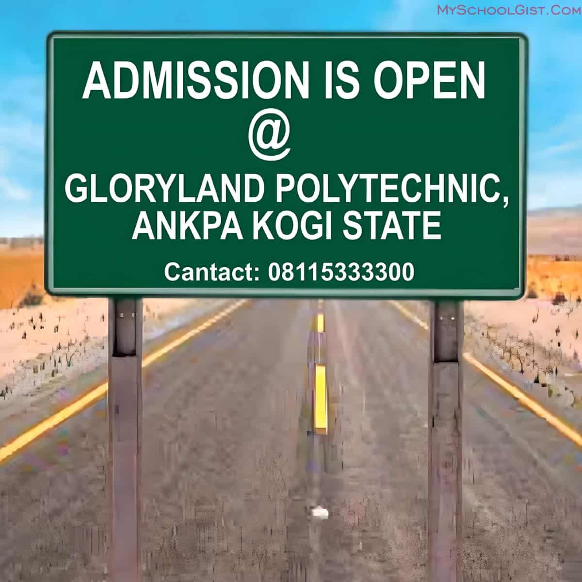 GloryLand Polytechnic Ankpa Admission Form