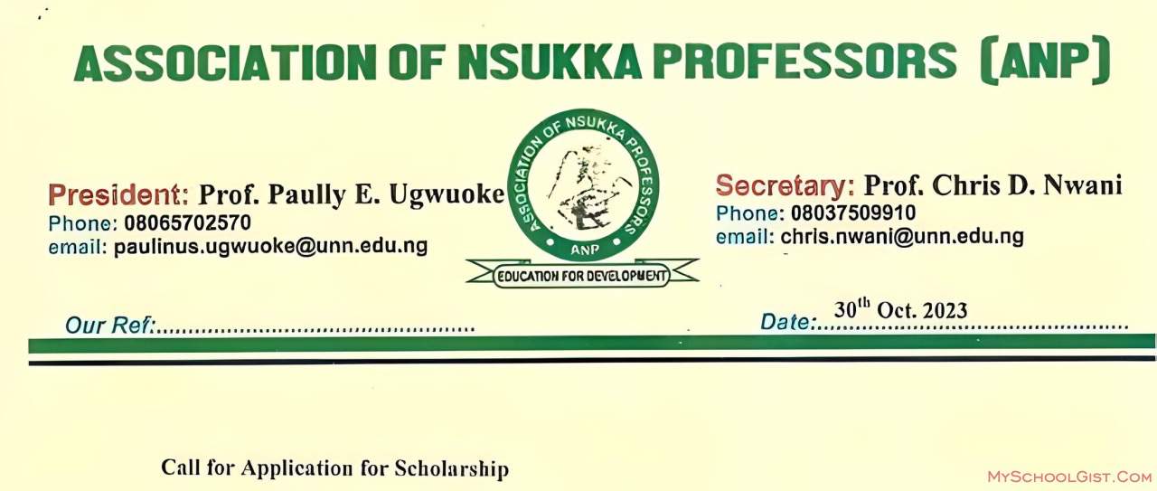Association of Nsukka Professors (ANP) Scholarship Initiative