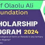 Yusuf Olaolu Ali Foundation Undergraduate Scholarship 2024