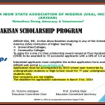 AKISAN Undergraduate Scholarship for Akwa Ibom Students