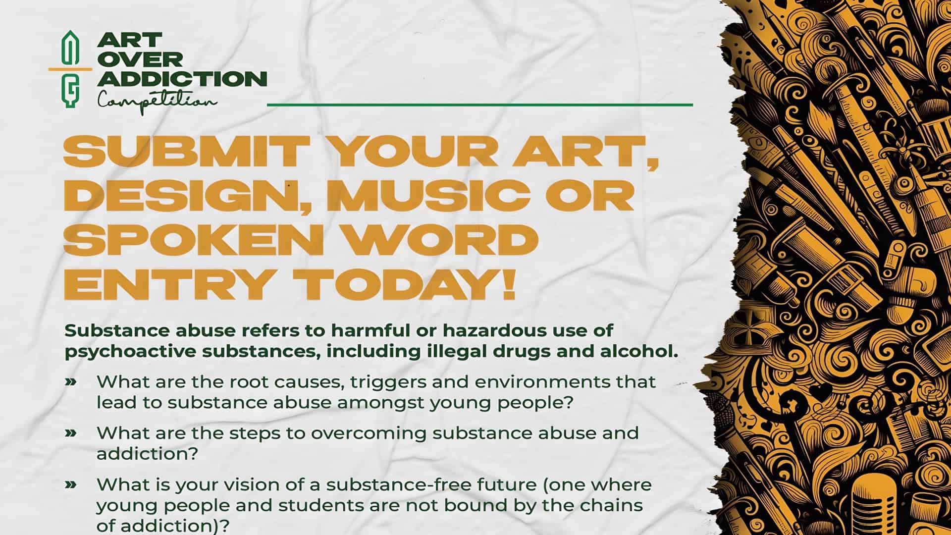 Art Over Addiction Competition