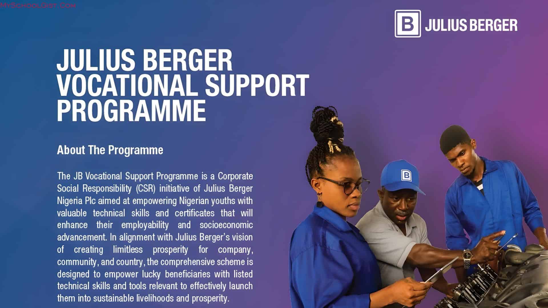 Julius Berger Nigeria Plc Vocational Support Programme