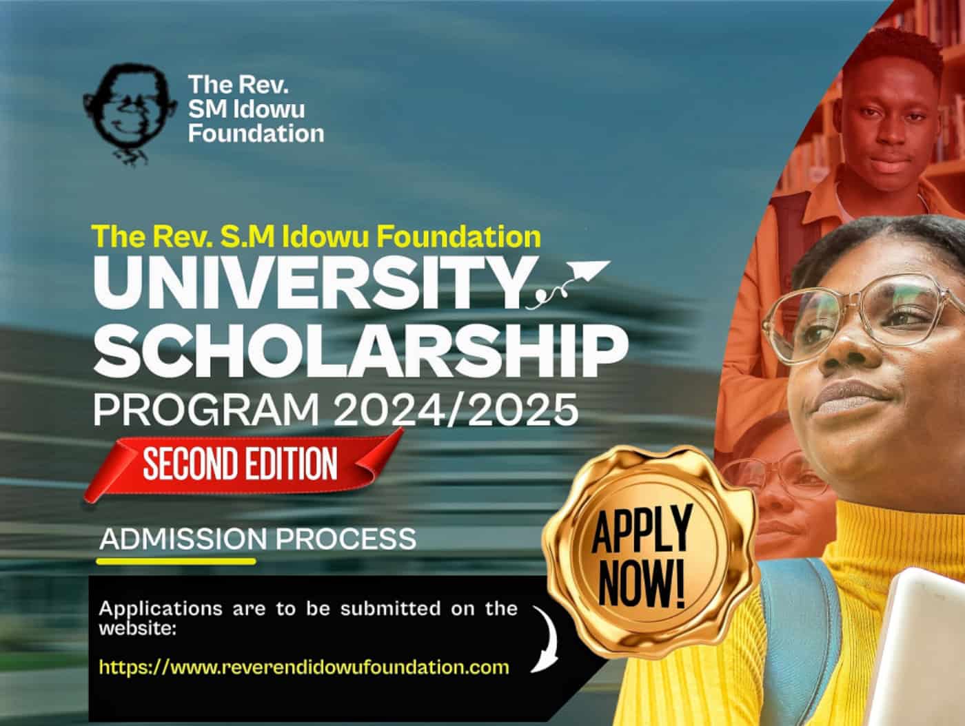  Reverend Samuel Modupe Idowu Foundation Scholarship