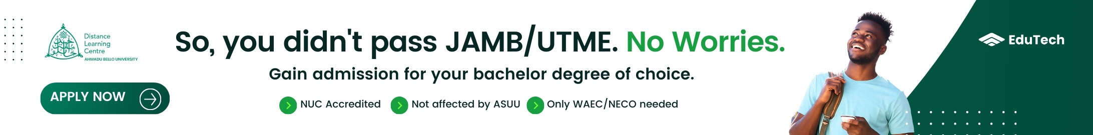 ABU Distance Learning Centre Admission