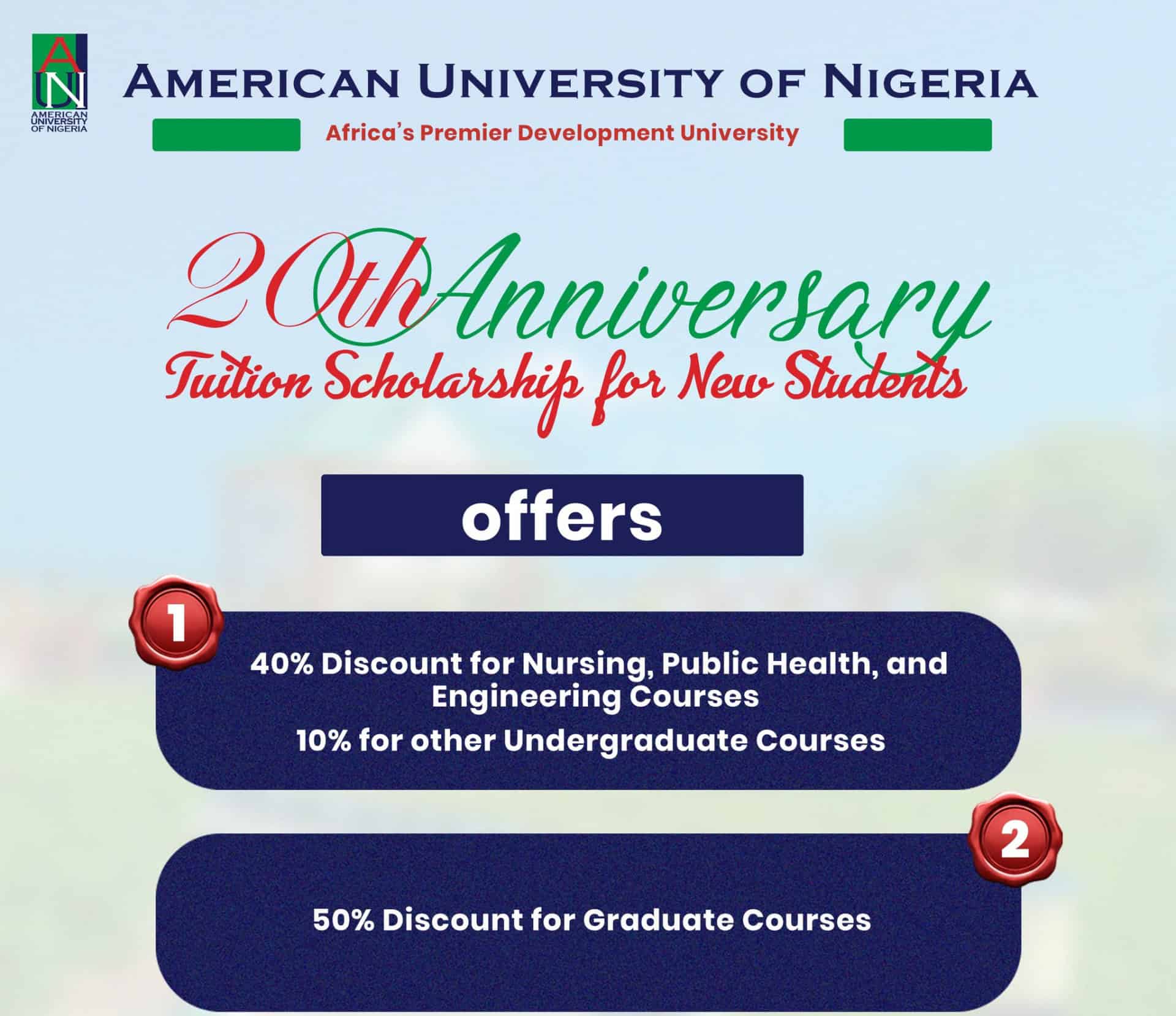 American University of Nigeria (AUN) Scholarship