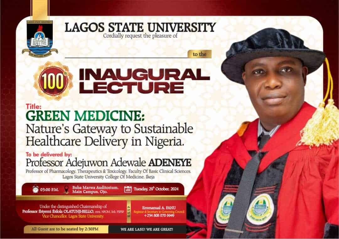 Lagos State University (LASU) 100th Inaugural Lecture